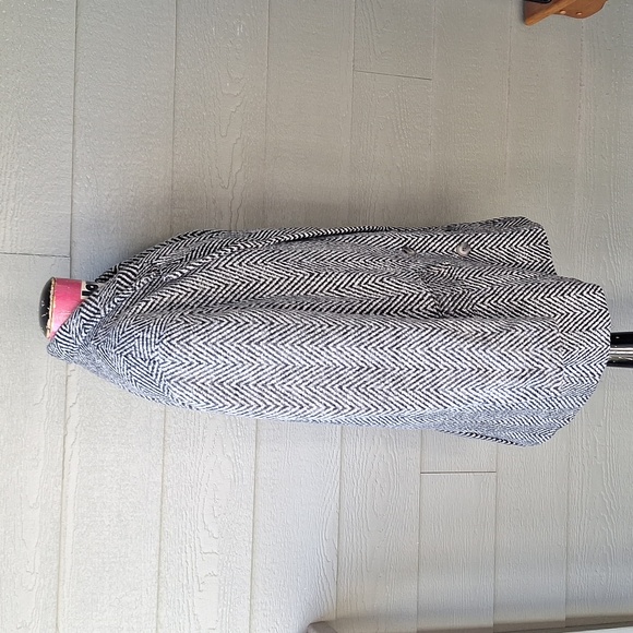 NWT Topshop herringbone textured blazer coat size 10 - Picture 7 of 14